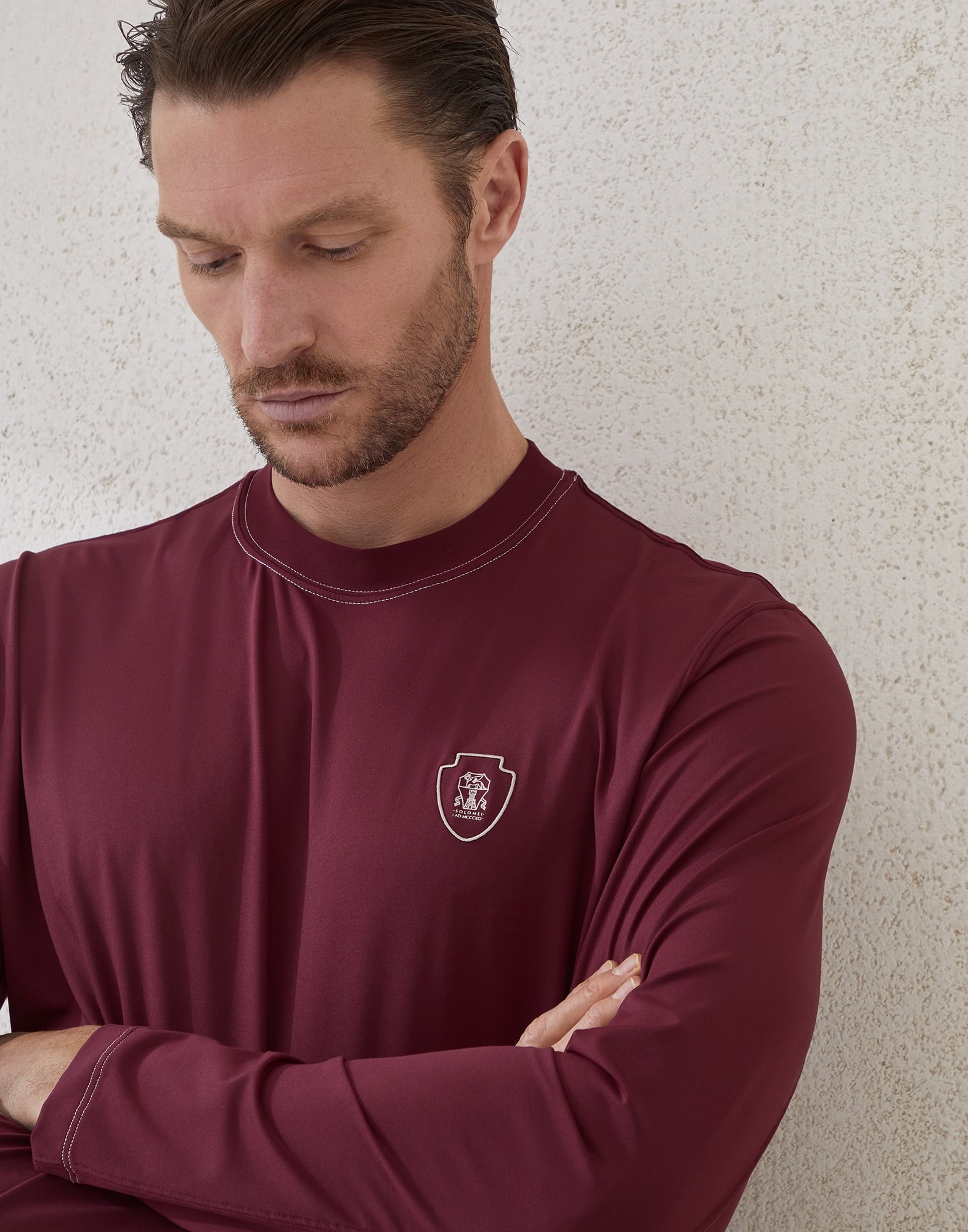 Comfort nylon long sleeve T-shirt with logo - 3
