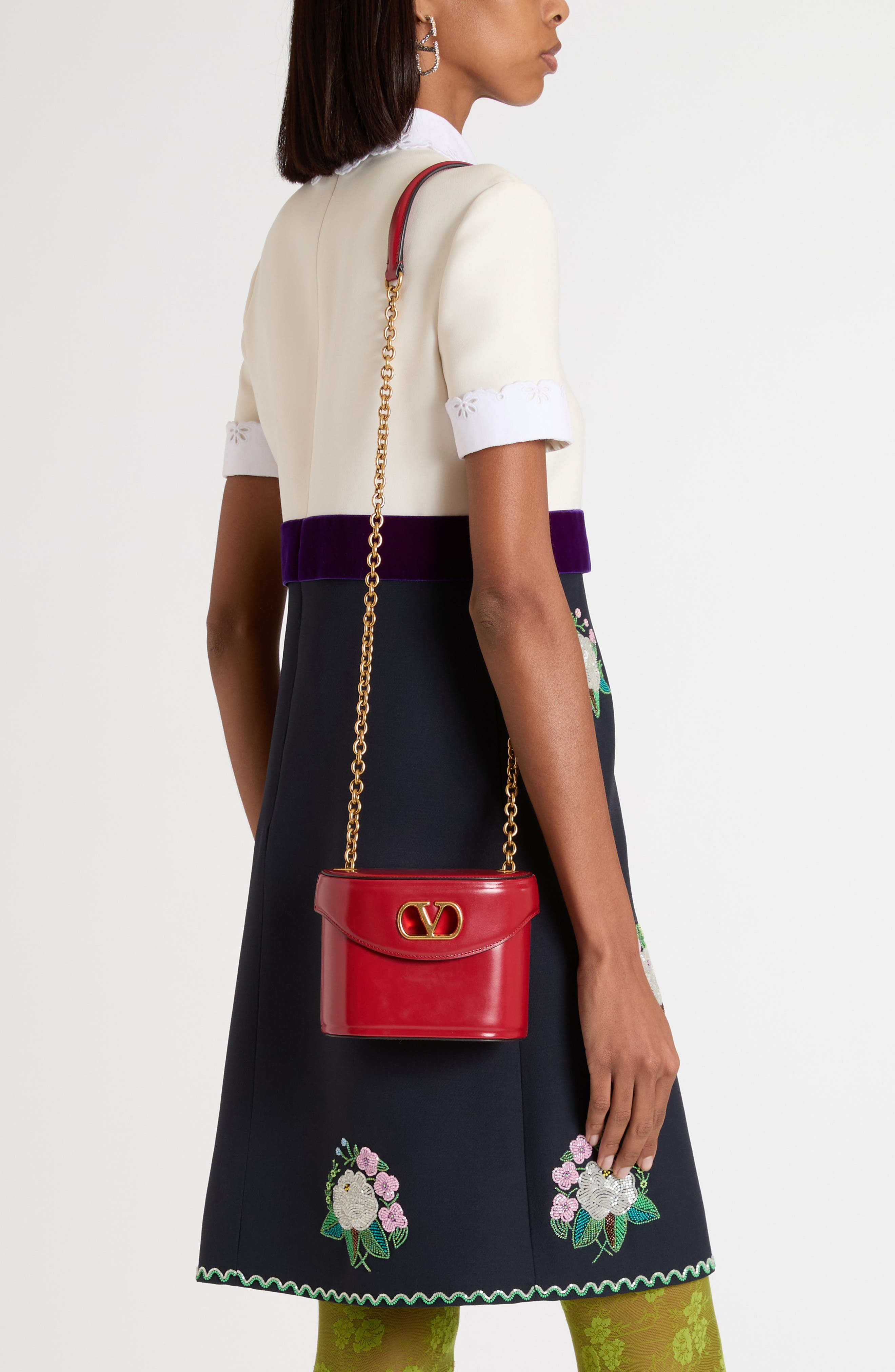 Valentino Garavani Vain Leather Vanity Bag in Rosso V at Nordstrom - 2