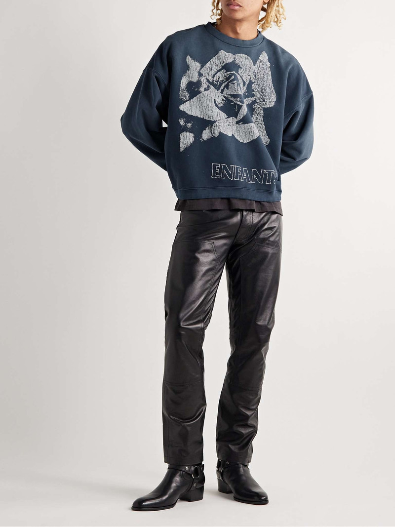 Enfants Riches Déprimés Logo-Print Cotton-Jersey Sweatshirt outlook