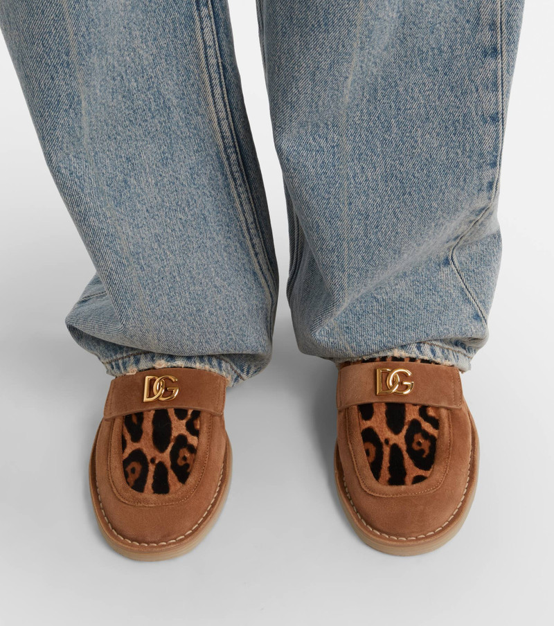 DG suede and calf hair loafers 2
