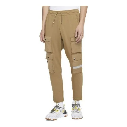 Nike Sportswear City Made Multiple Pockets Reflective Logo Knit Casual Pants Brown DB3612-303 - 1