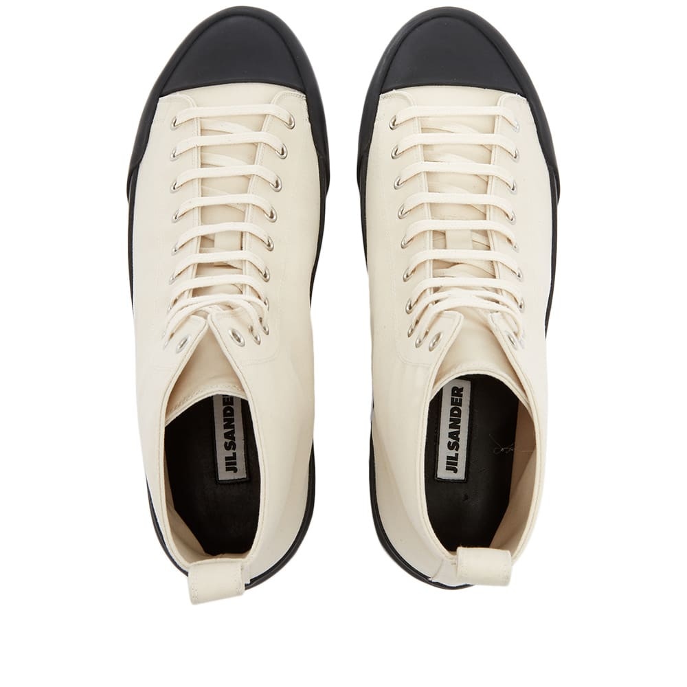 Jil Sander Canvas Hi Top Sneaker - 4