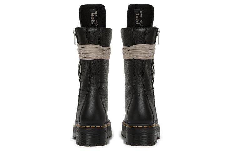 Dr.Martens x Rick Owens 1918 Leather Lace Up Platform Boots 'Black' 27979001 - 4