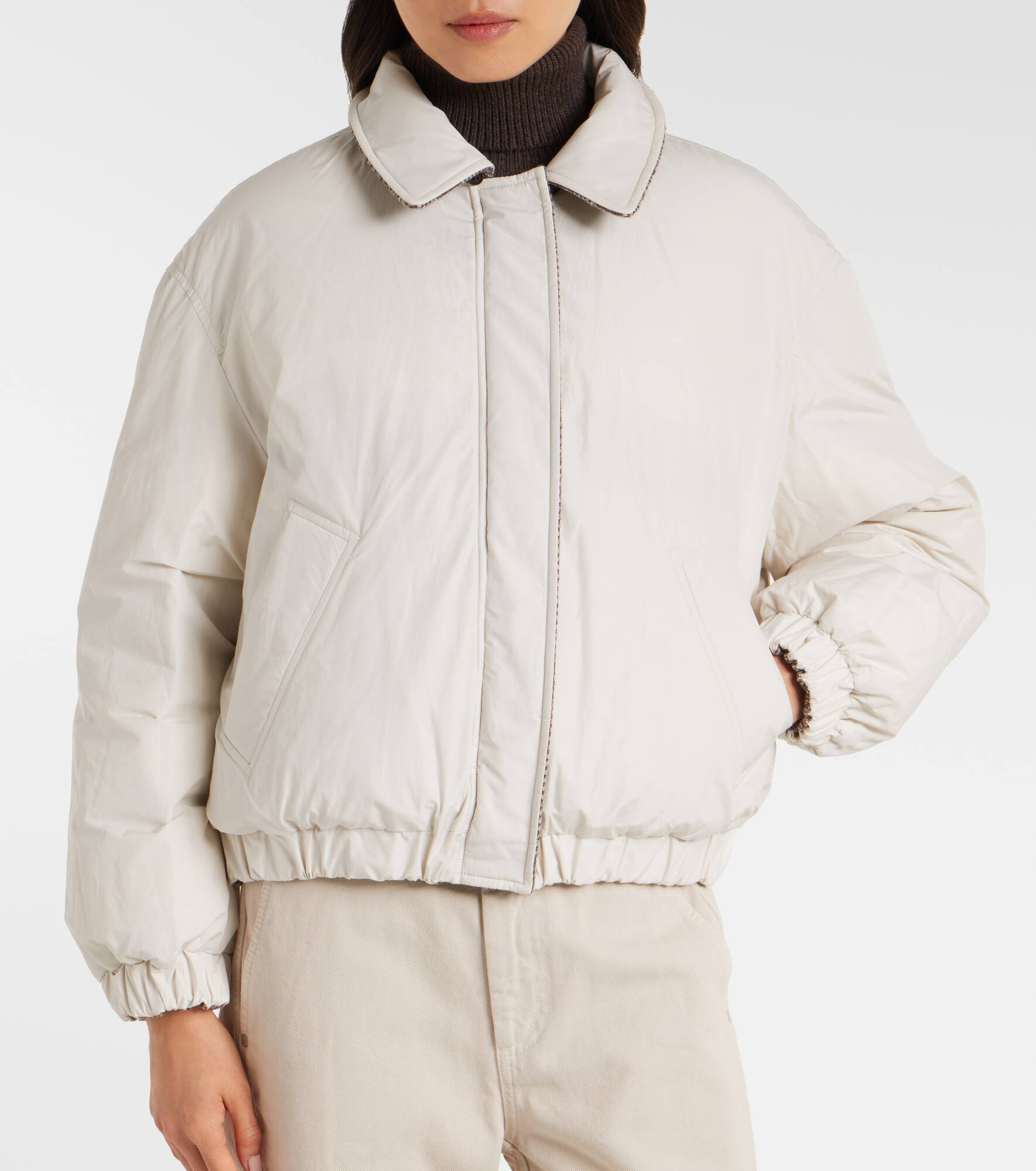 Wool-blend down jacket - 8