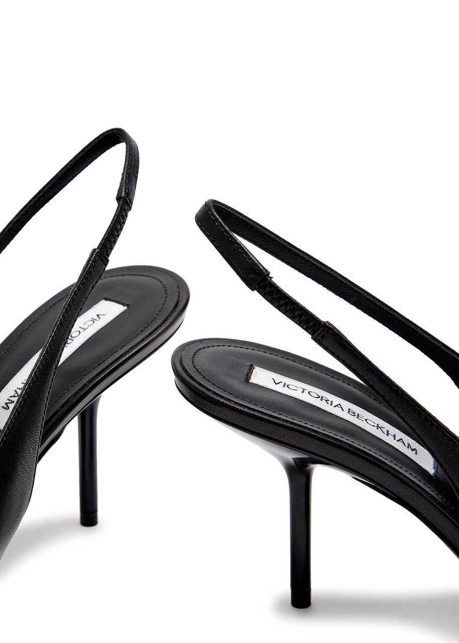 Victoria Beckham 75 Leather Slingback Pumps - 4