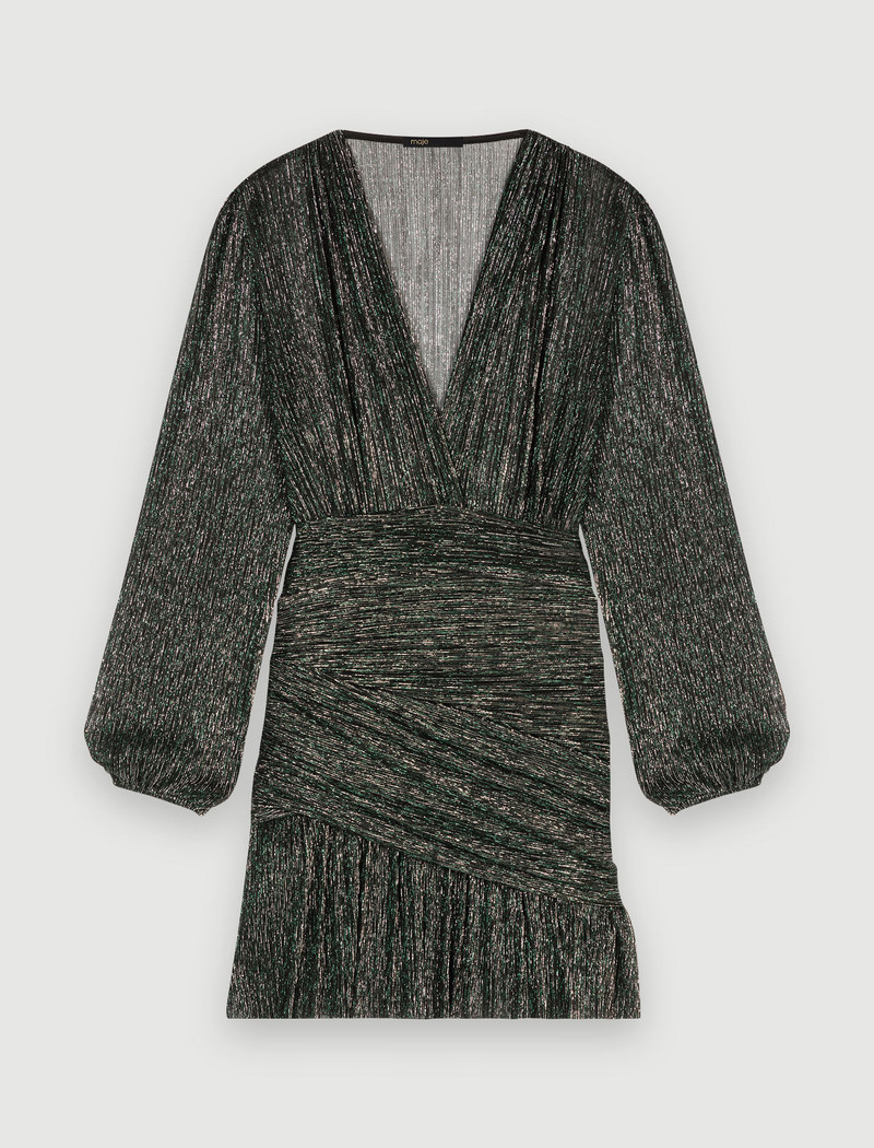 Draped lurex dress 1