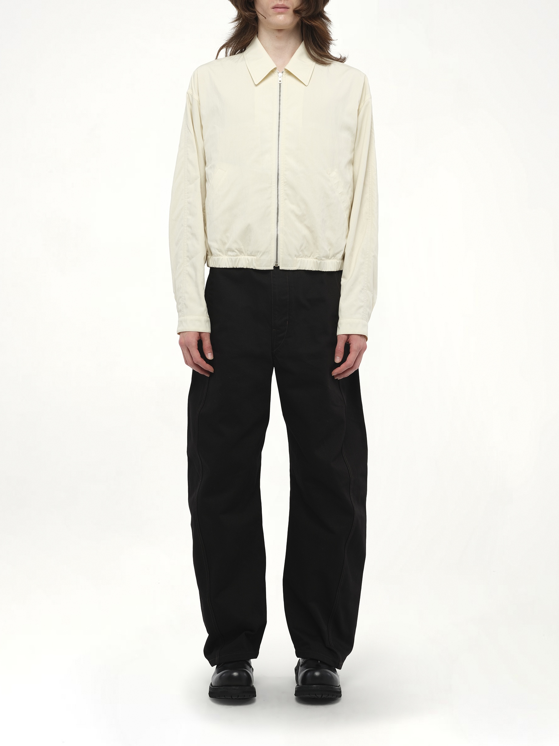 Zipped Blouson in Creamy White - 6