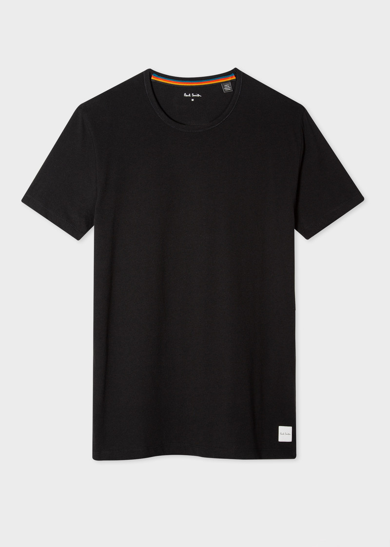 Black Cotton Lounge T-Shirt 1