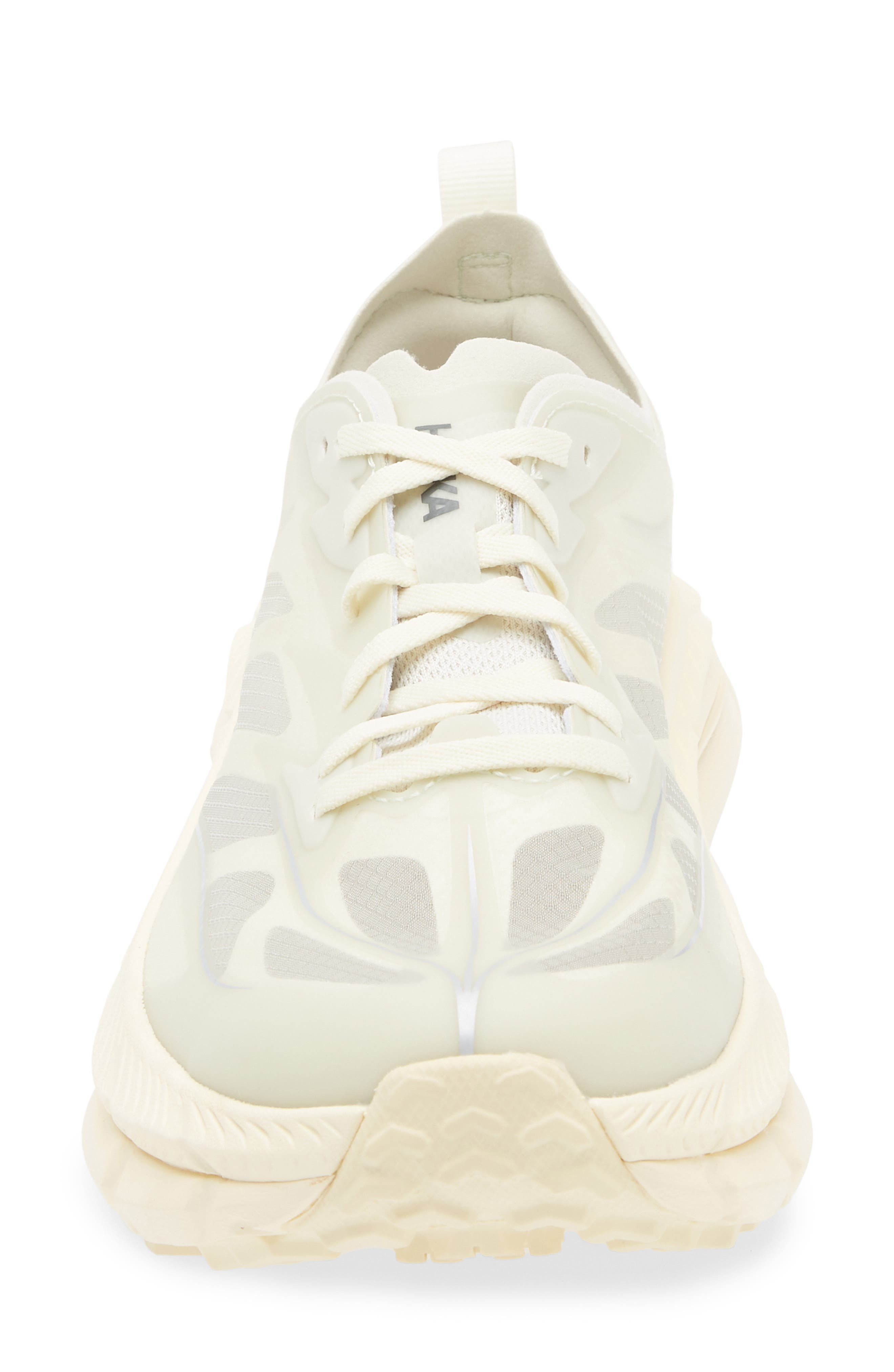 HOKA Gender Inclusive Mafate Speed 4 Lite Trail Sneaker in Truffle Salt /Yellow at Nordstrom - 4