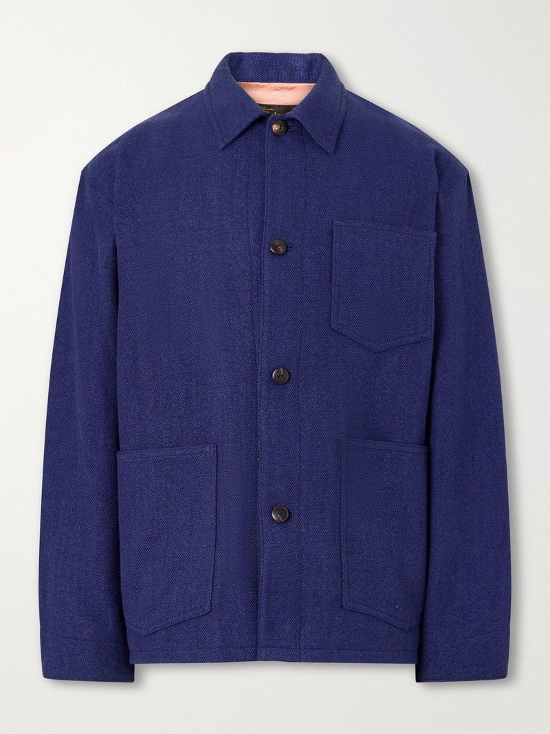 Baker Textured Wool and Linen-Blend Jacket 1