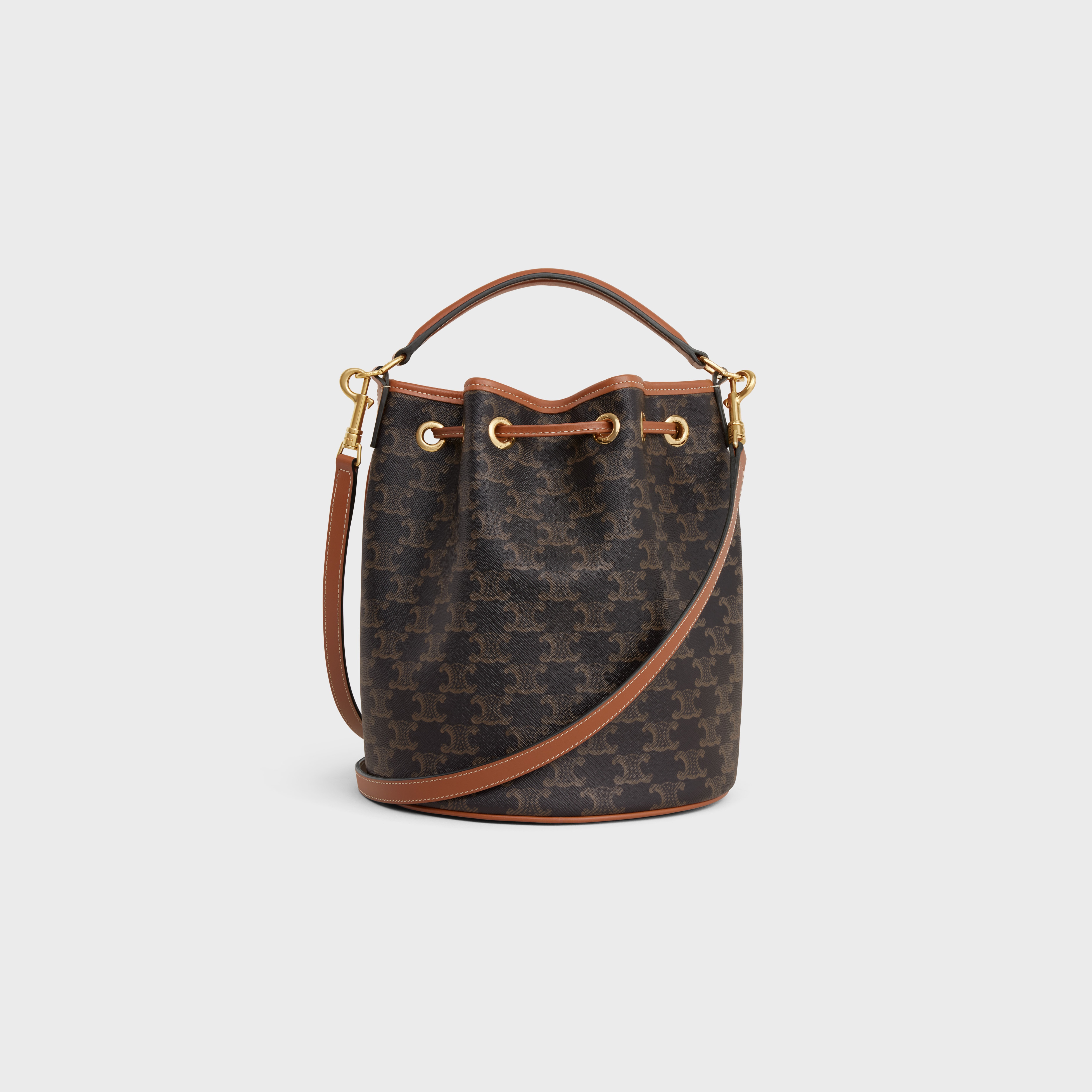 CLARA BAG in TRIOMPHE CANVAS AND CALFSKIN - 3