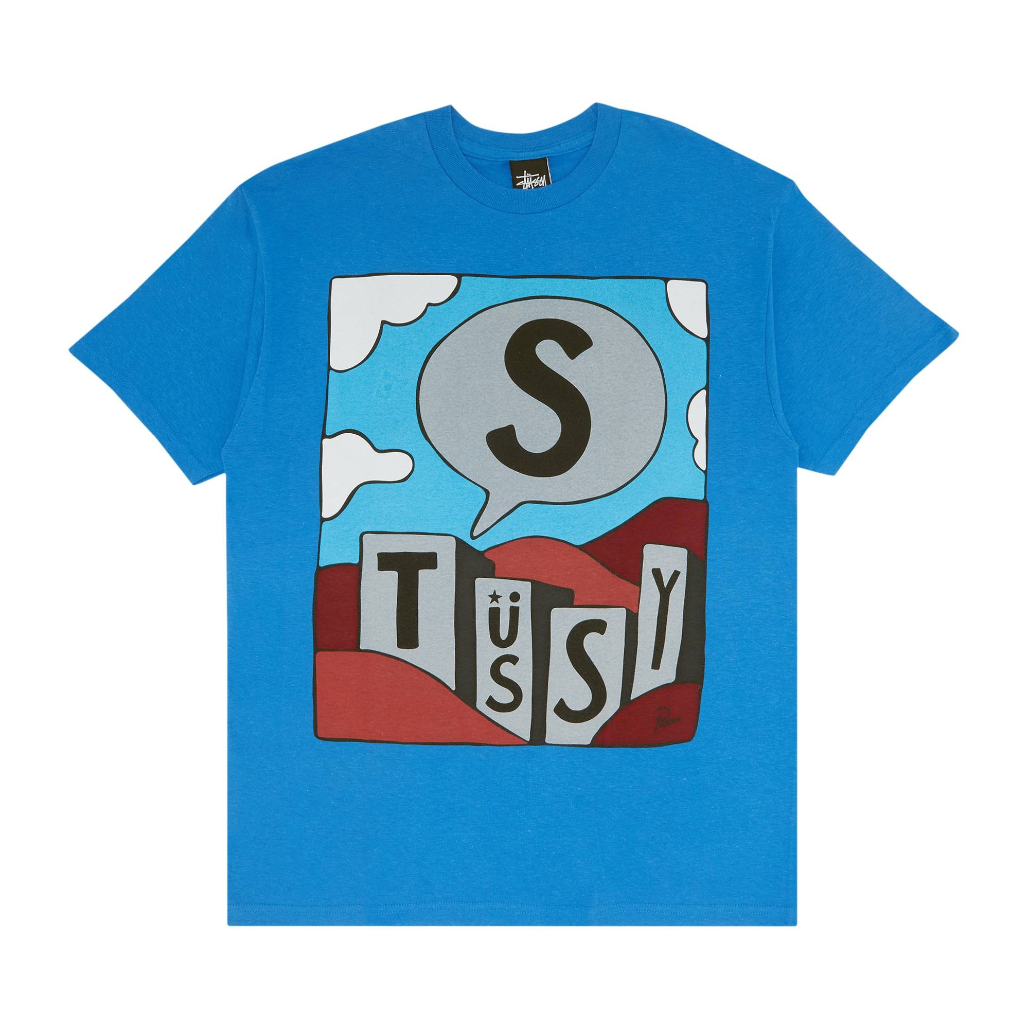 Stussy Parra Building Blocks Tee 'Blue' - 1