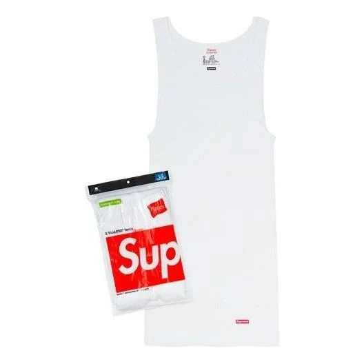 Supreme x Hanes Tagless Tank Tops (3 Pack) 'White' SUP-SS20-577 - 1