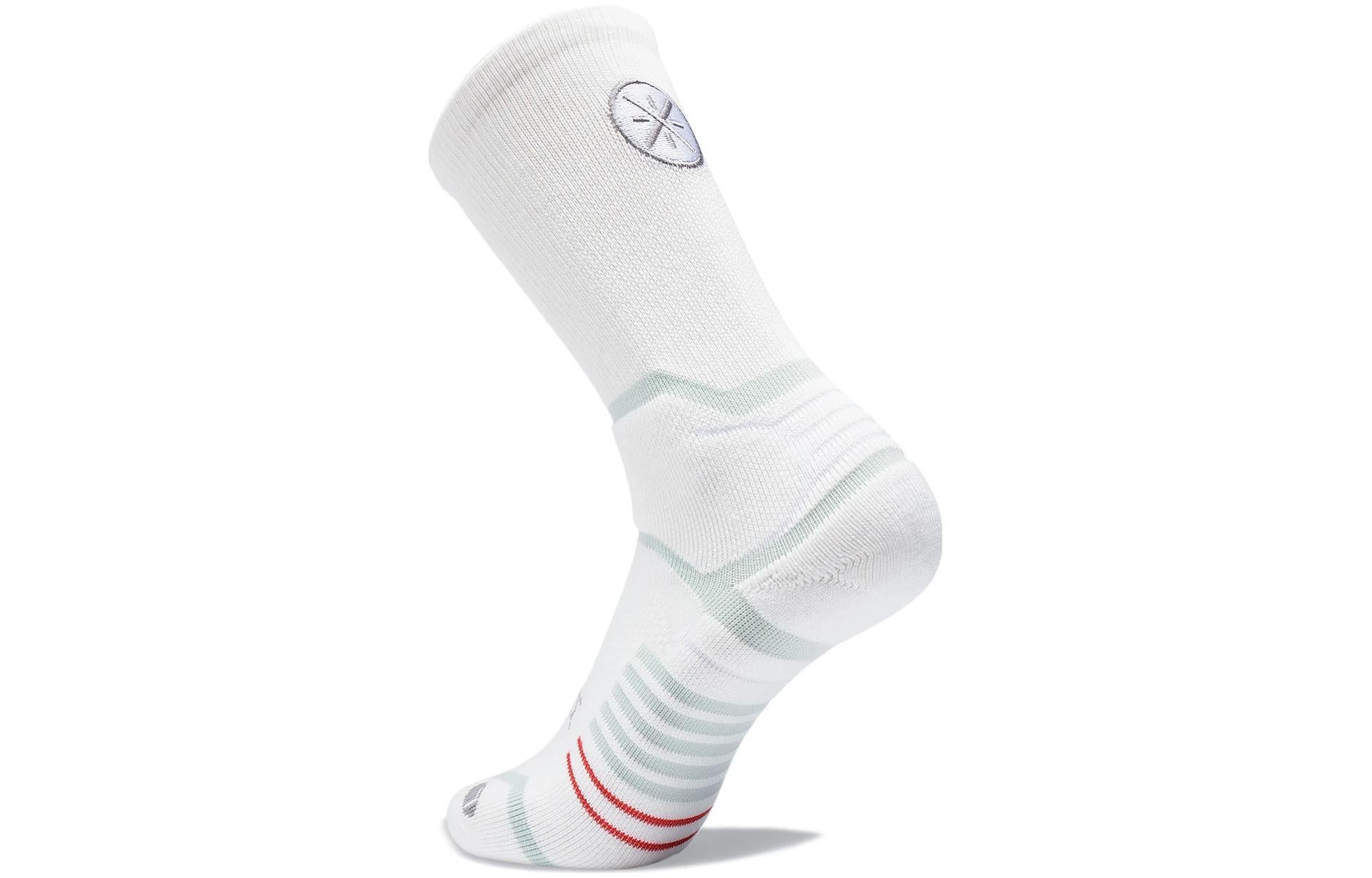 Li-Ning Way Of Wade Mid Cut Basketball Socks 'White' AWLT063-2 - 2