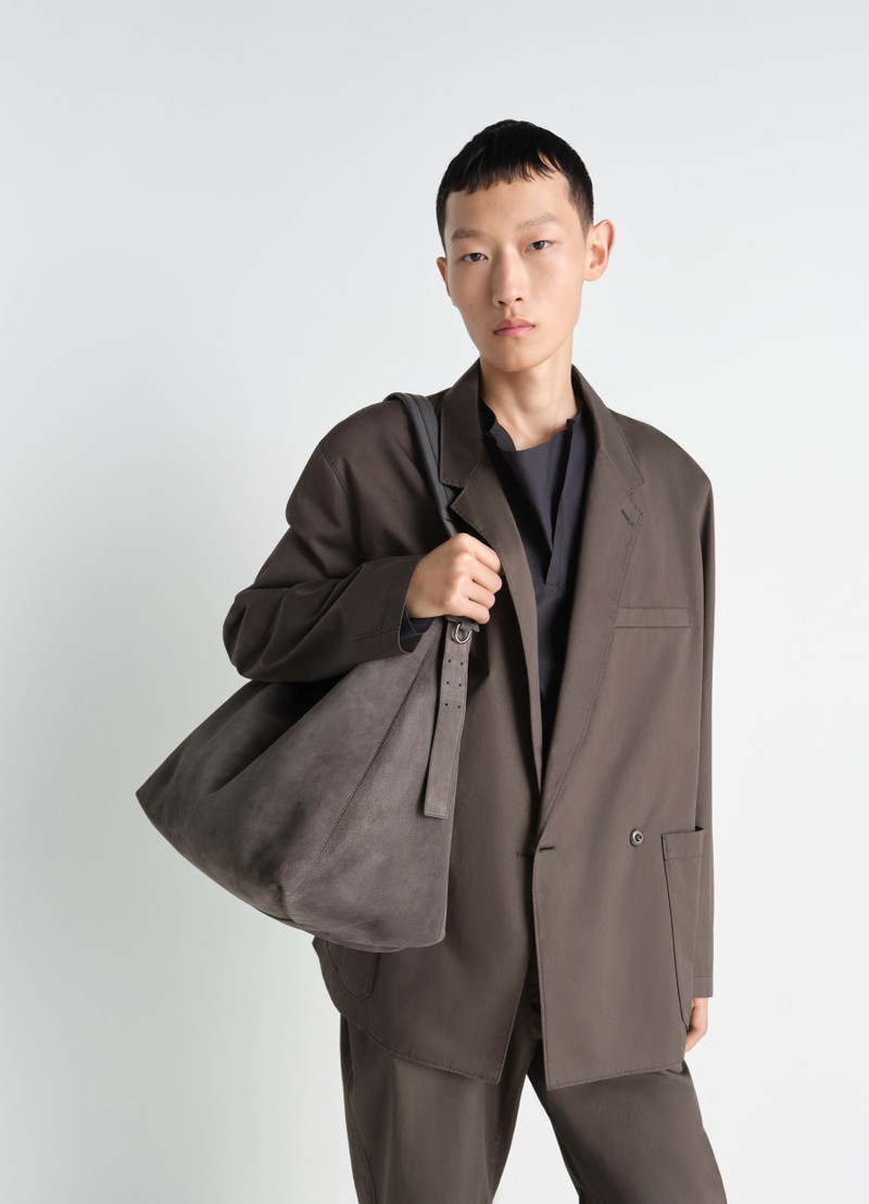 Lemaire BELTED HOBO BAG IN SUEDE LEATHER outlook
