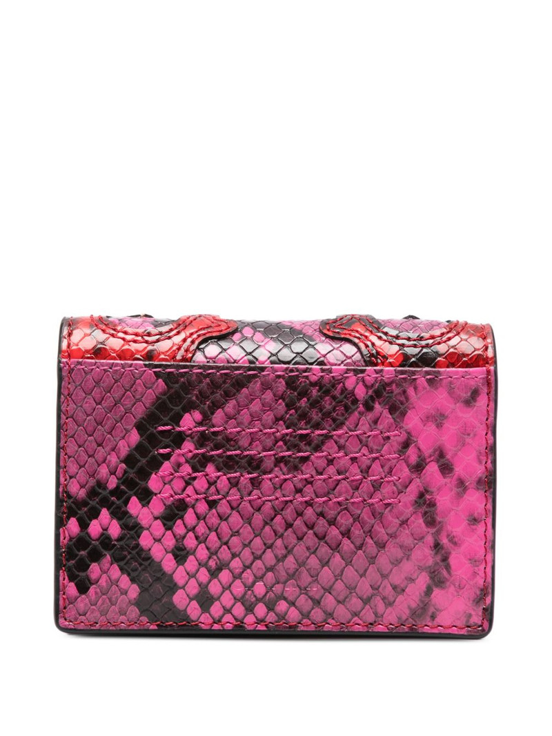 GANNI snakeskin charm cardholder outlook