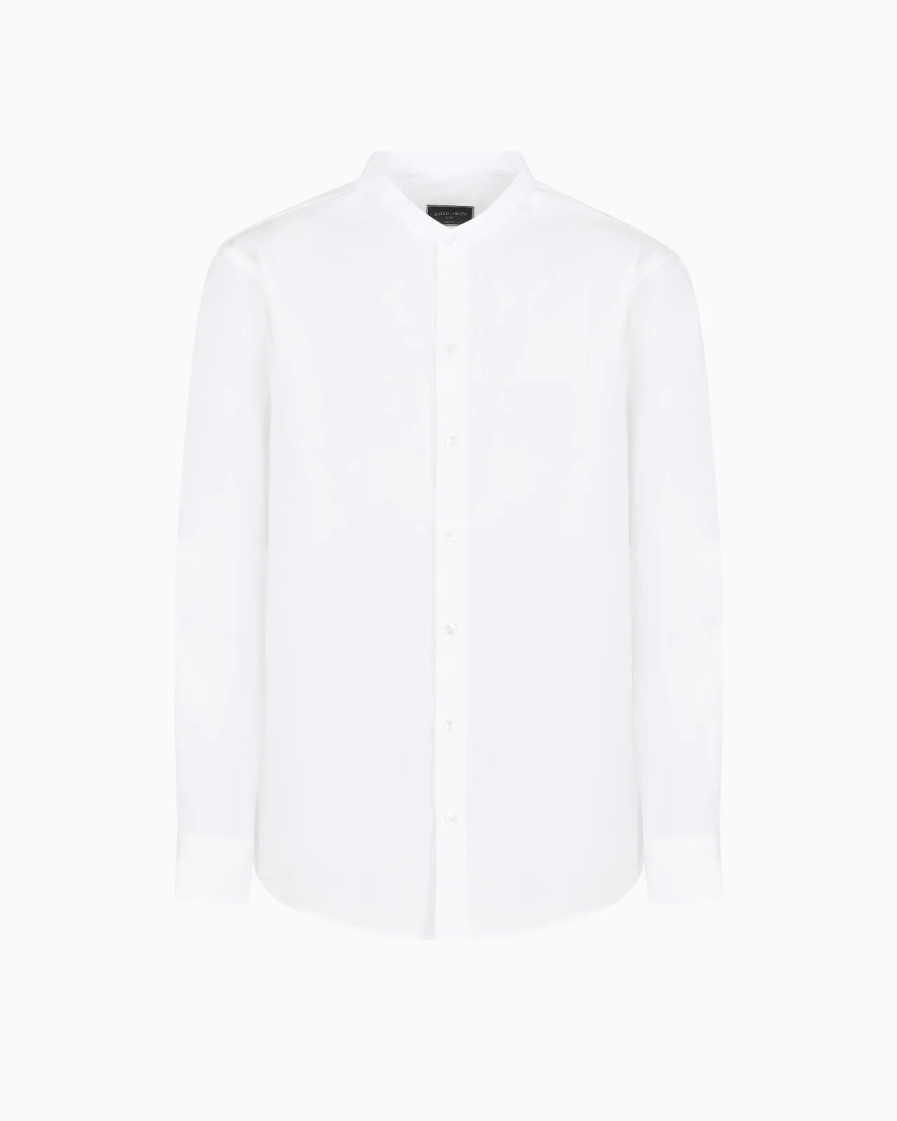 Plain-knit stretch cotton Icon shirt - 1