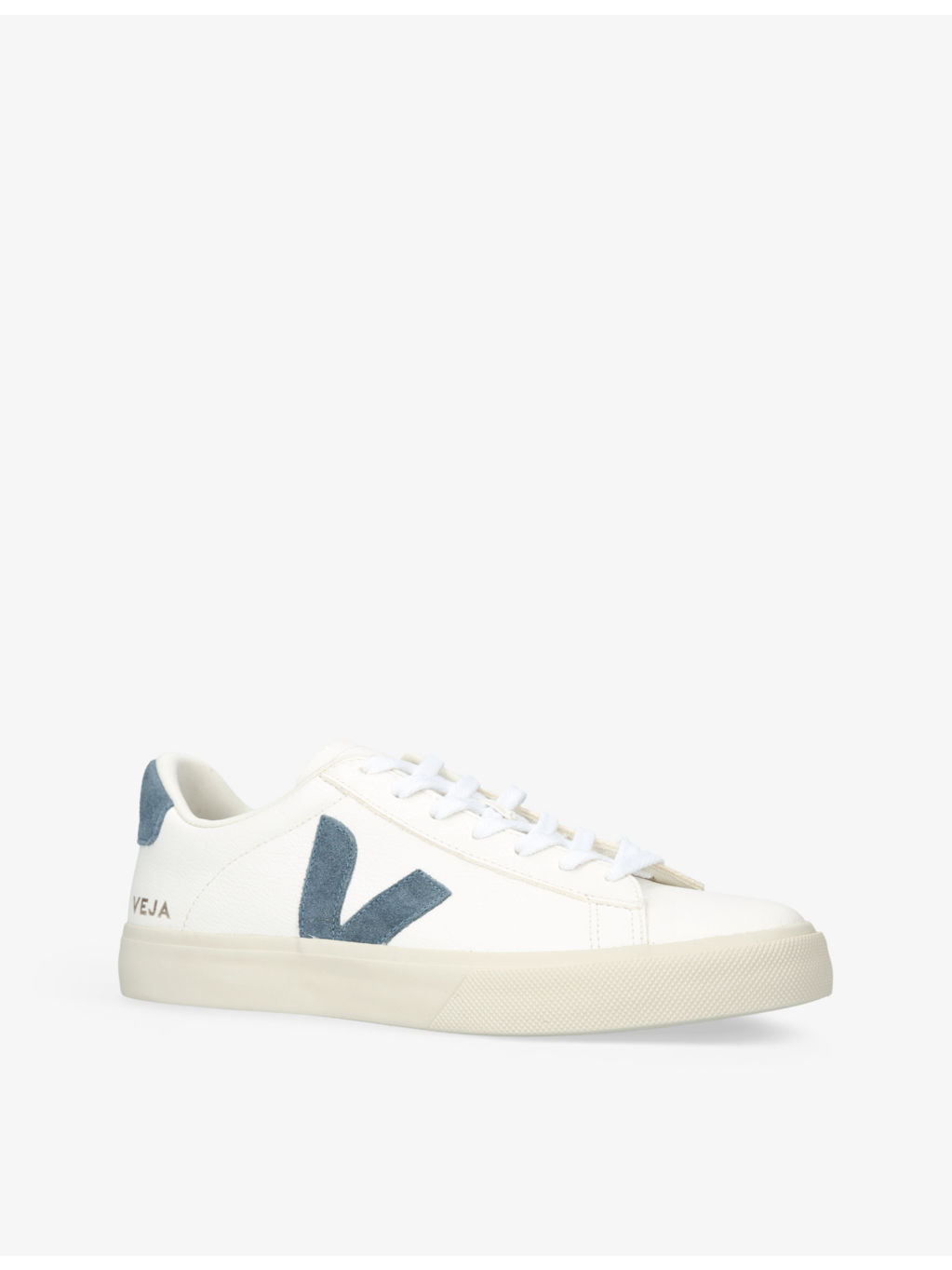 Campo logo-stitched low top leather trainers - 3