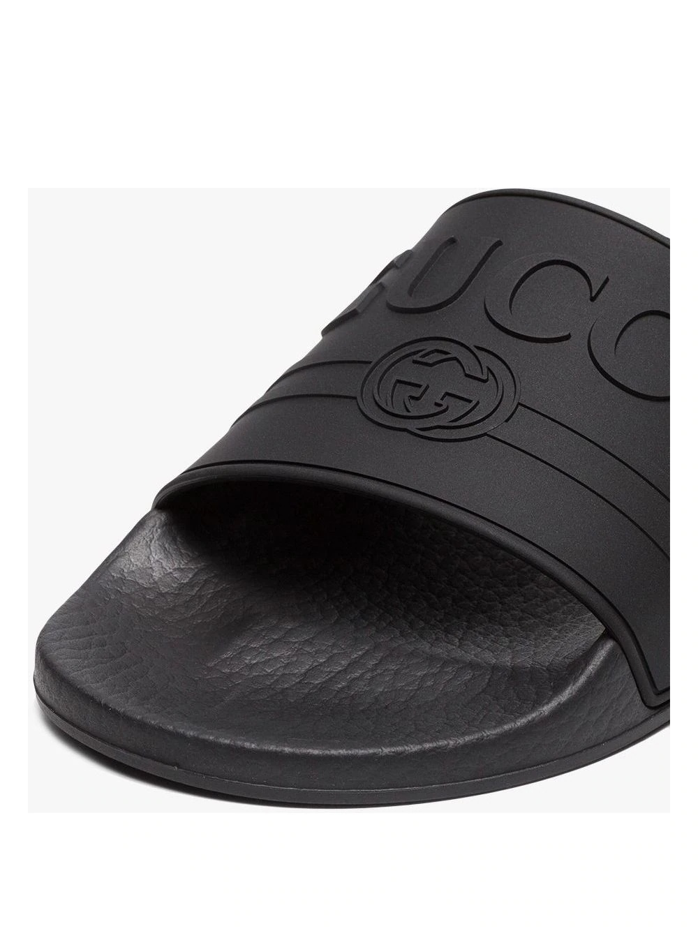 Gucci logo rubber slide sandals - 6