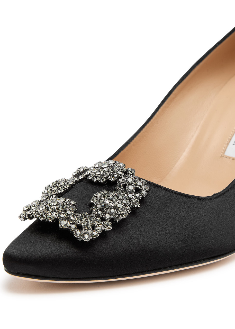 Hangisi 75 silk-satin pumps - 4