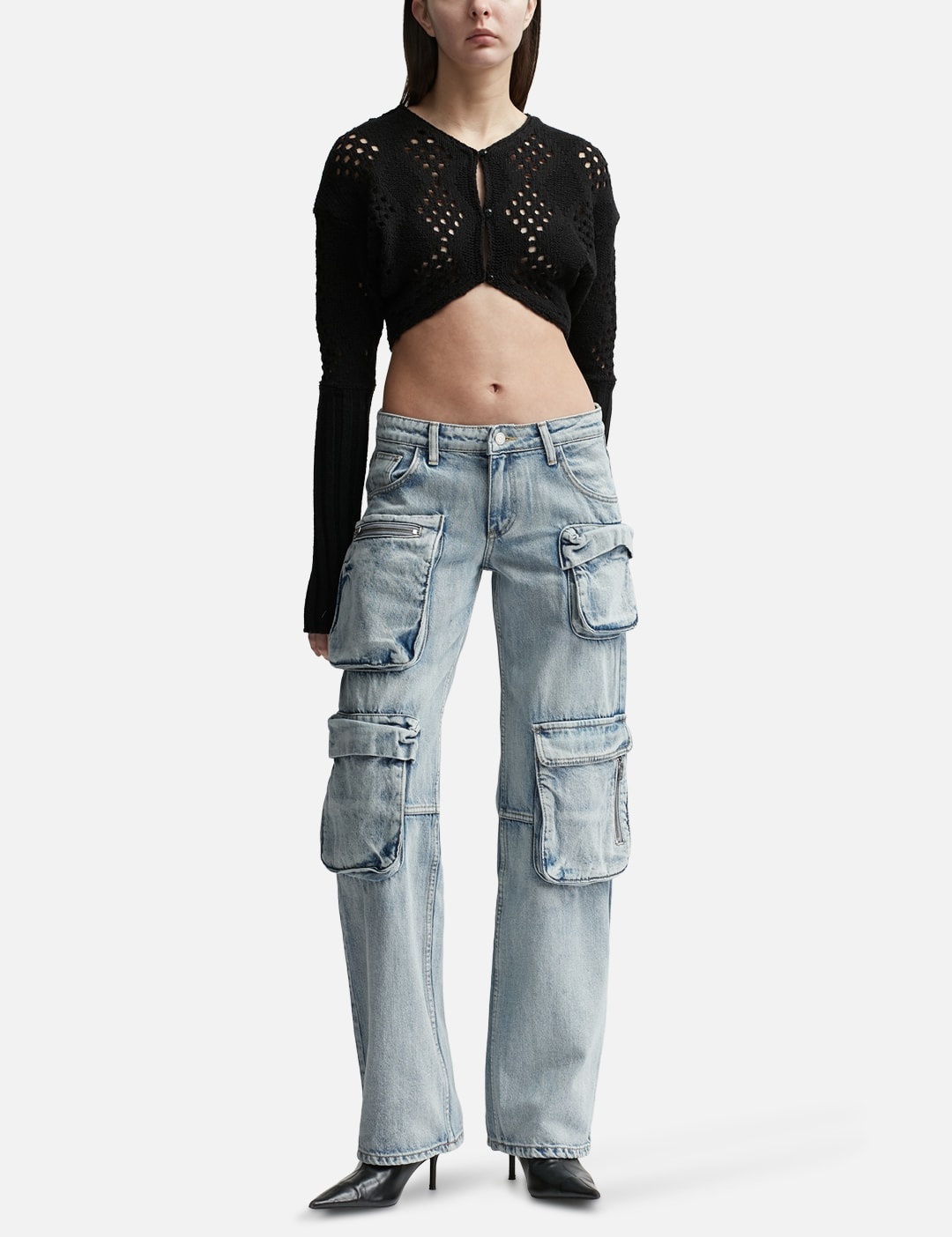 CARGO POCKET JEANS - 4