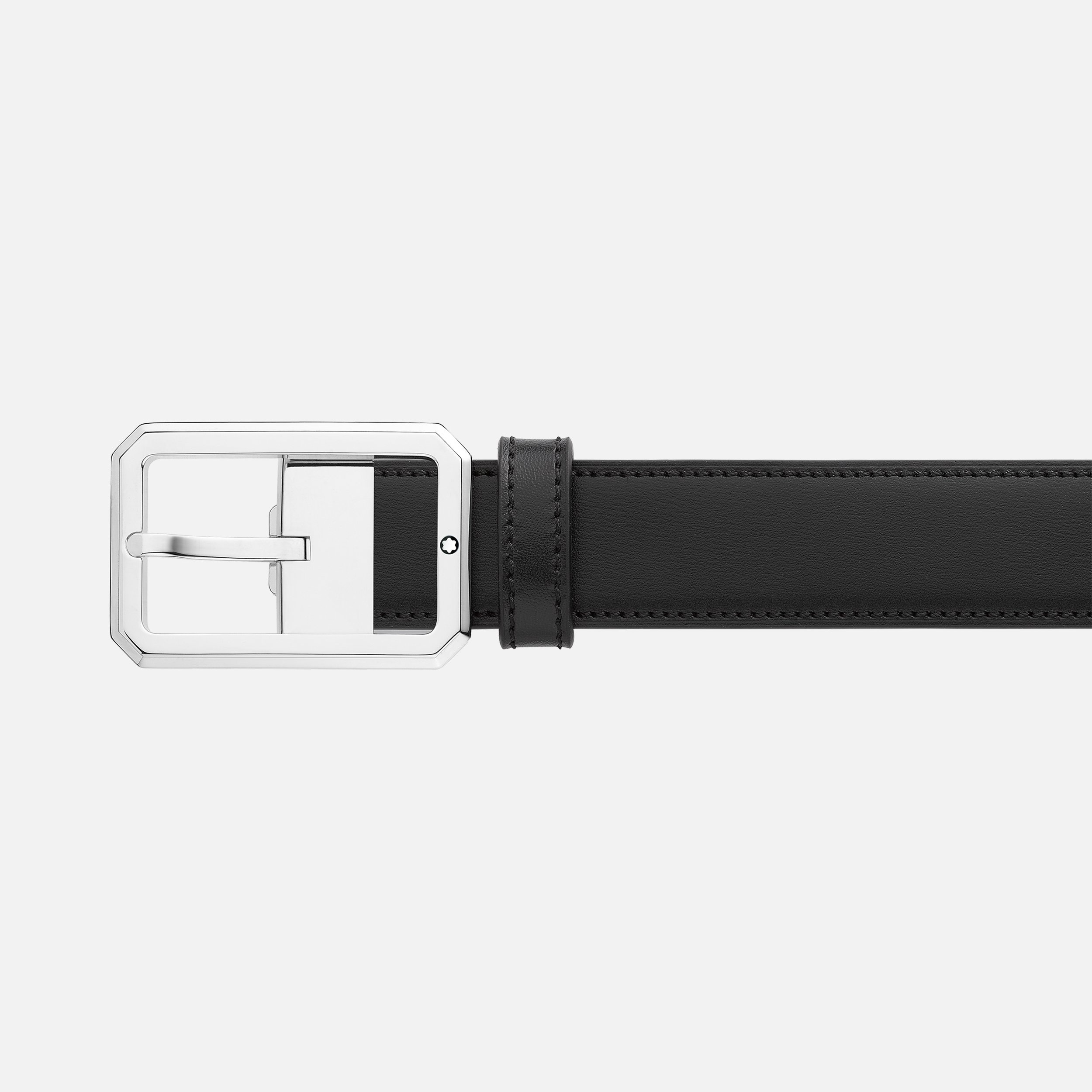 Black/brown 30 mm reversible leather belt - 2