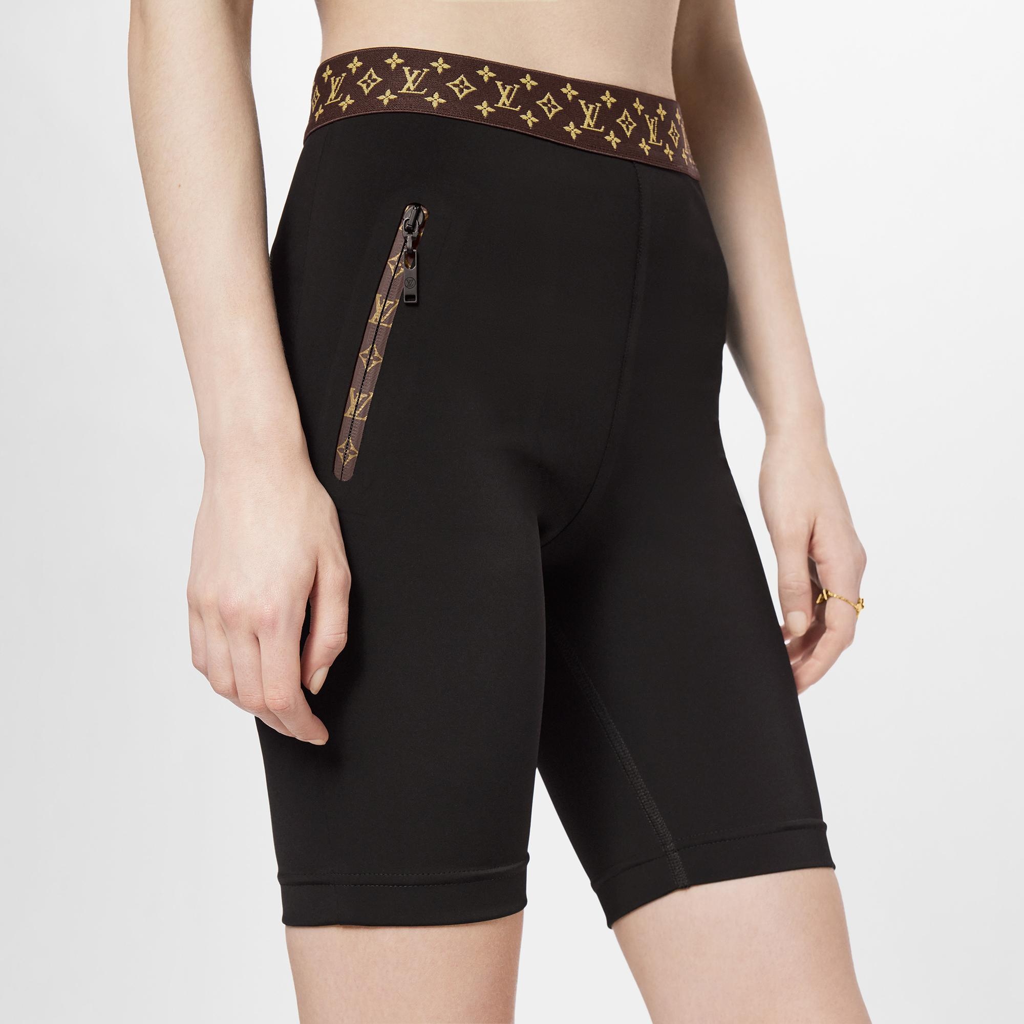 Cycling Shorts With Monogram Belt - 4