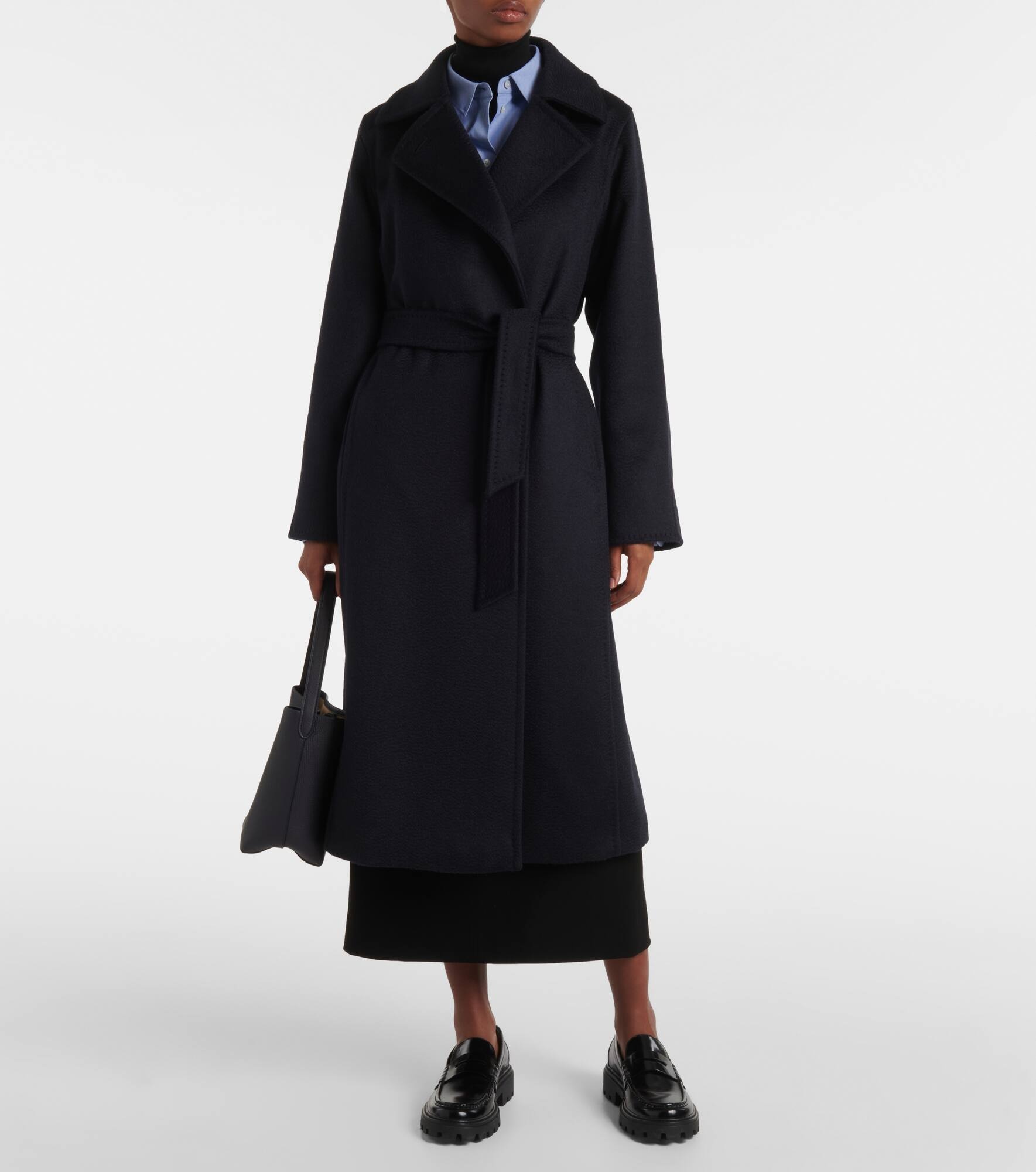Manuela Icon belted wool coat - 6