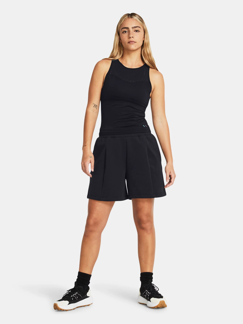 Women's UA Unstoppable Fleece Pleated Shorts 5