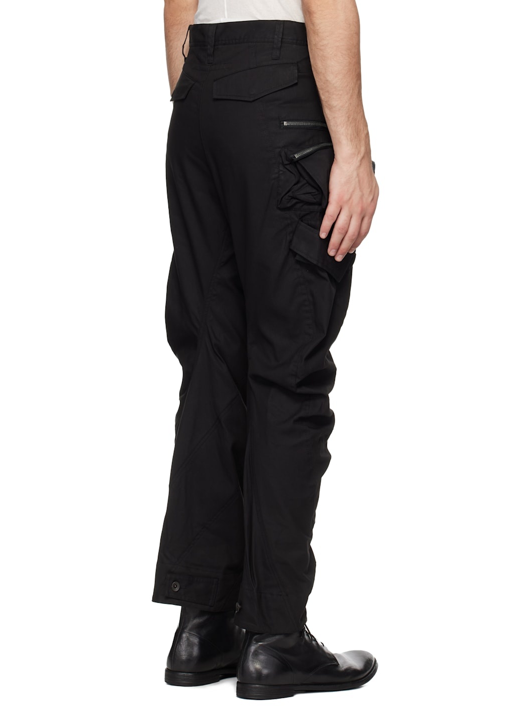Black Tactical Cargo Pants - 3