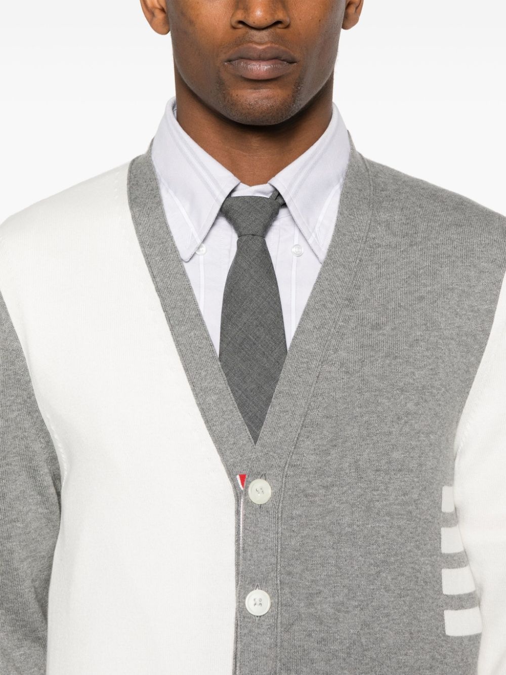 4-Bar colourblock cardigan - 5