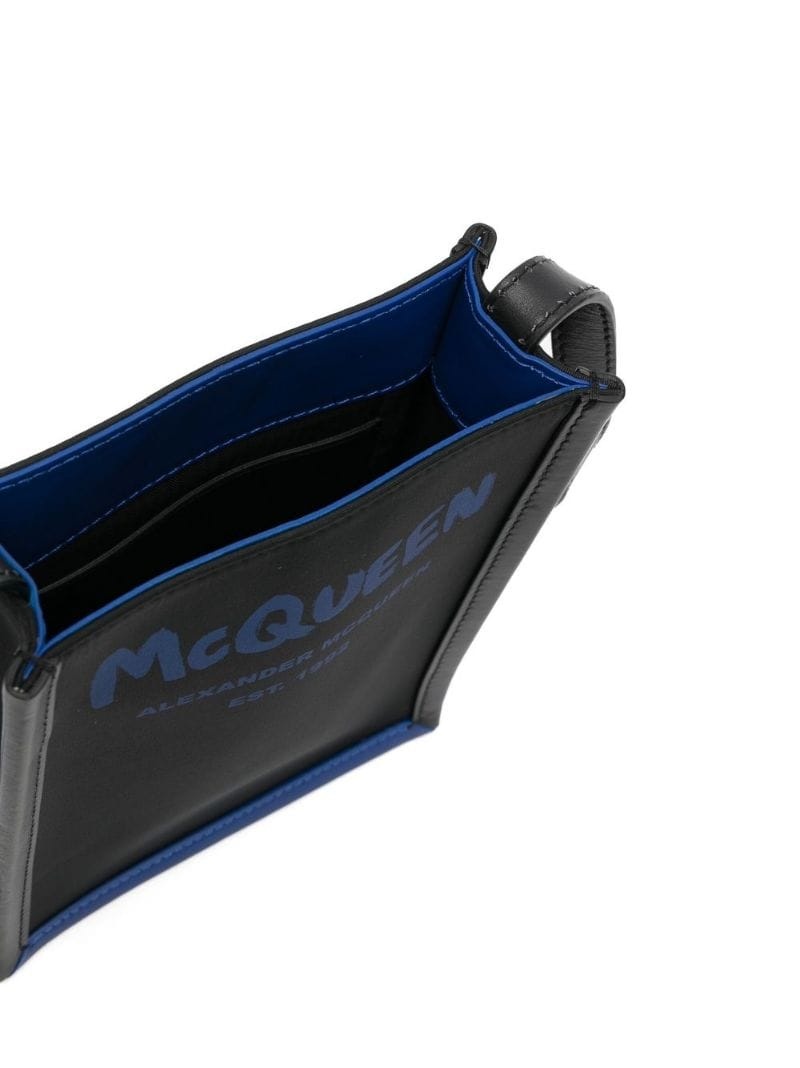 logo-print shoulder bag - 5