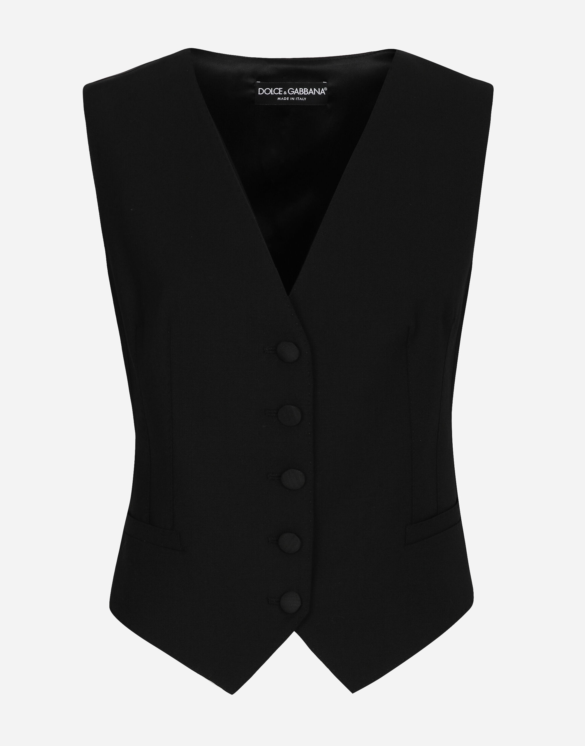 Wool twill vest - 1