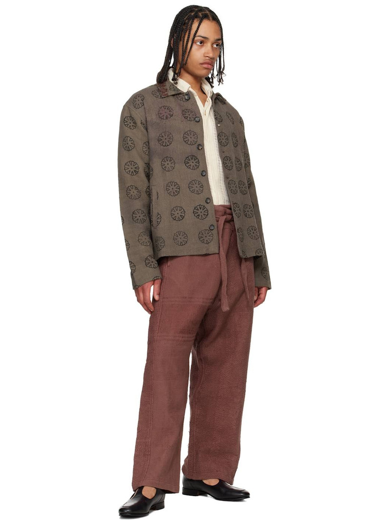 KARTIK RESEARCH Burgundy Judo Trousers outlook
