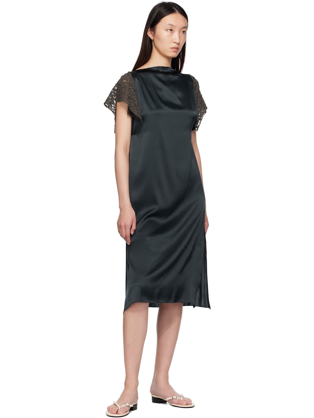 Blue Olin Midi Dress - 4