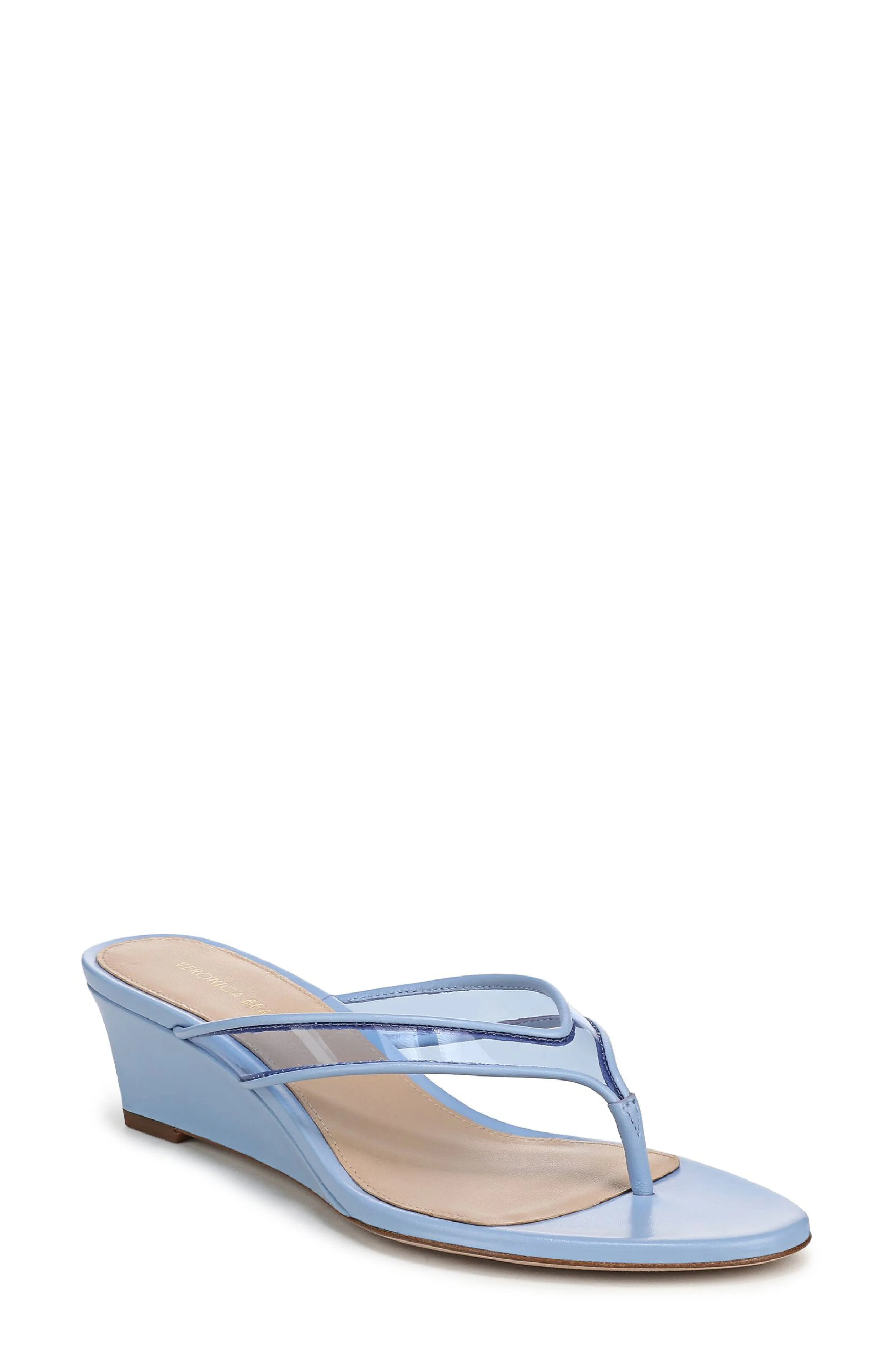 Veronica Beard Clea Wedge Flip Flop in Blue Jay at Nordstrom - 1