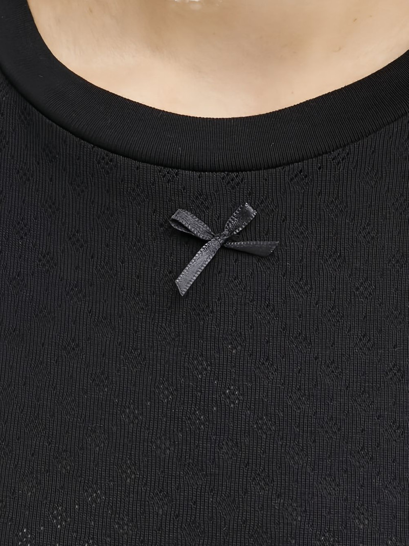 HERSKIND bow detail T-shirt outlook