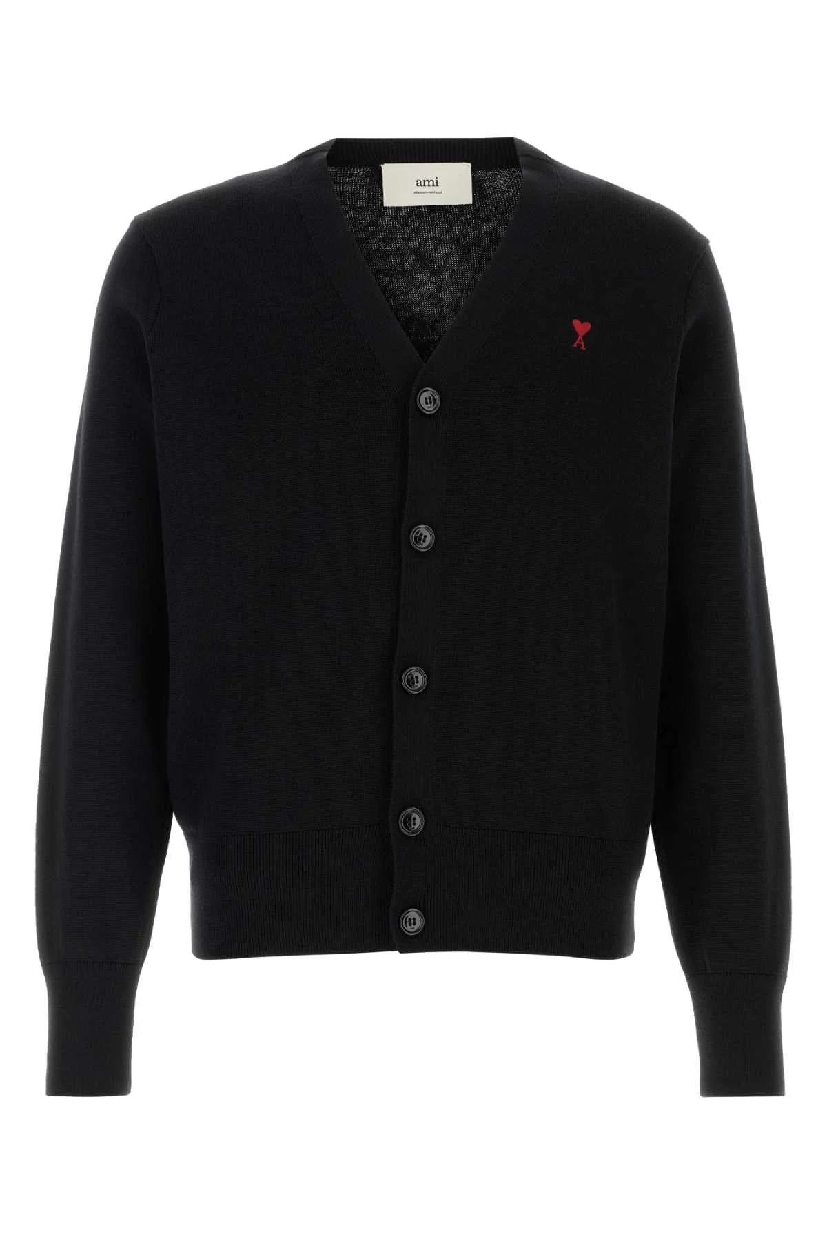 Ami Men Black Wool Cardigan - 1