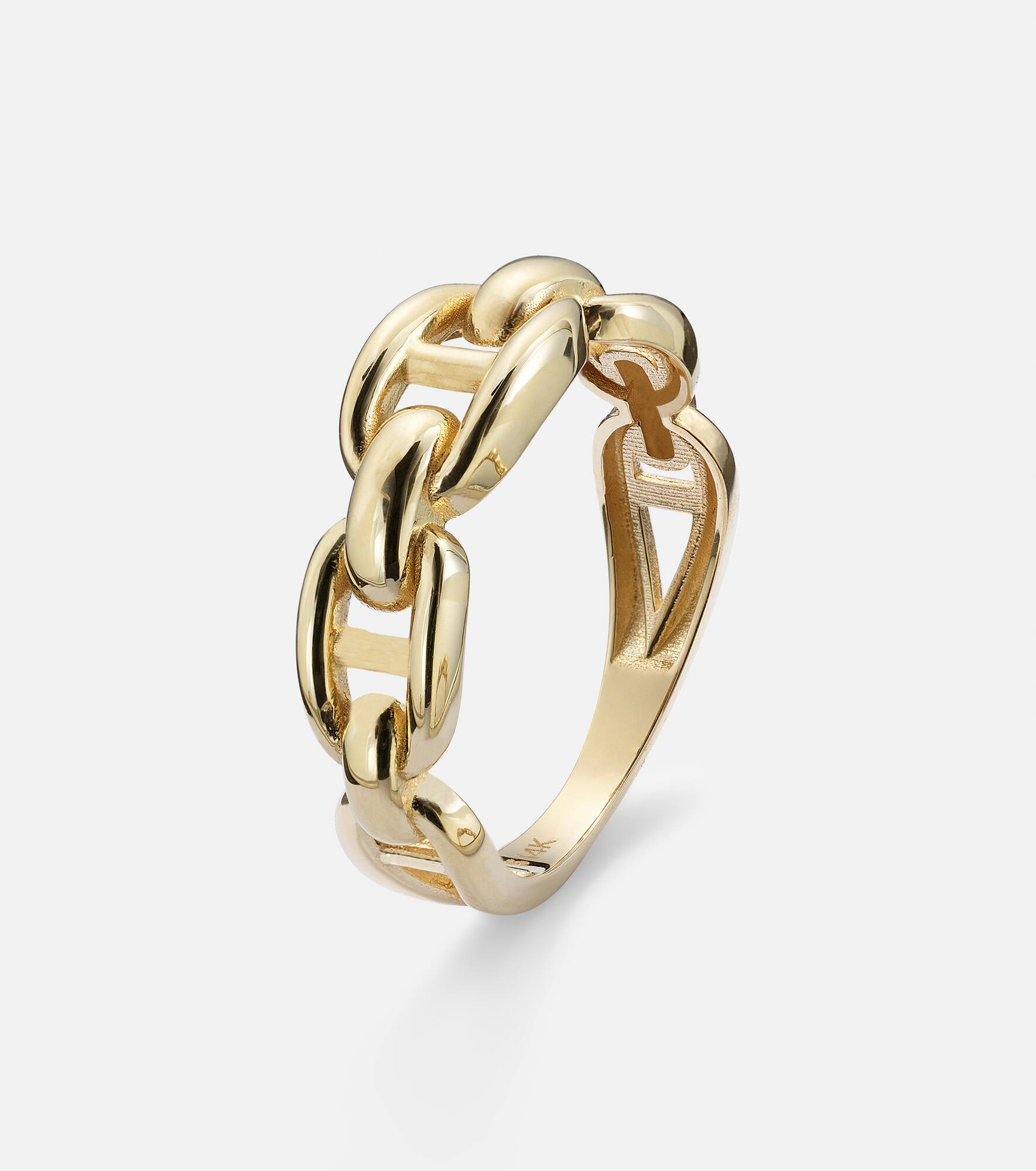 Puffed Maritime 14kt gold ring - 4