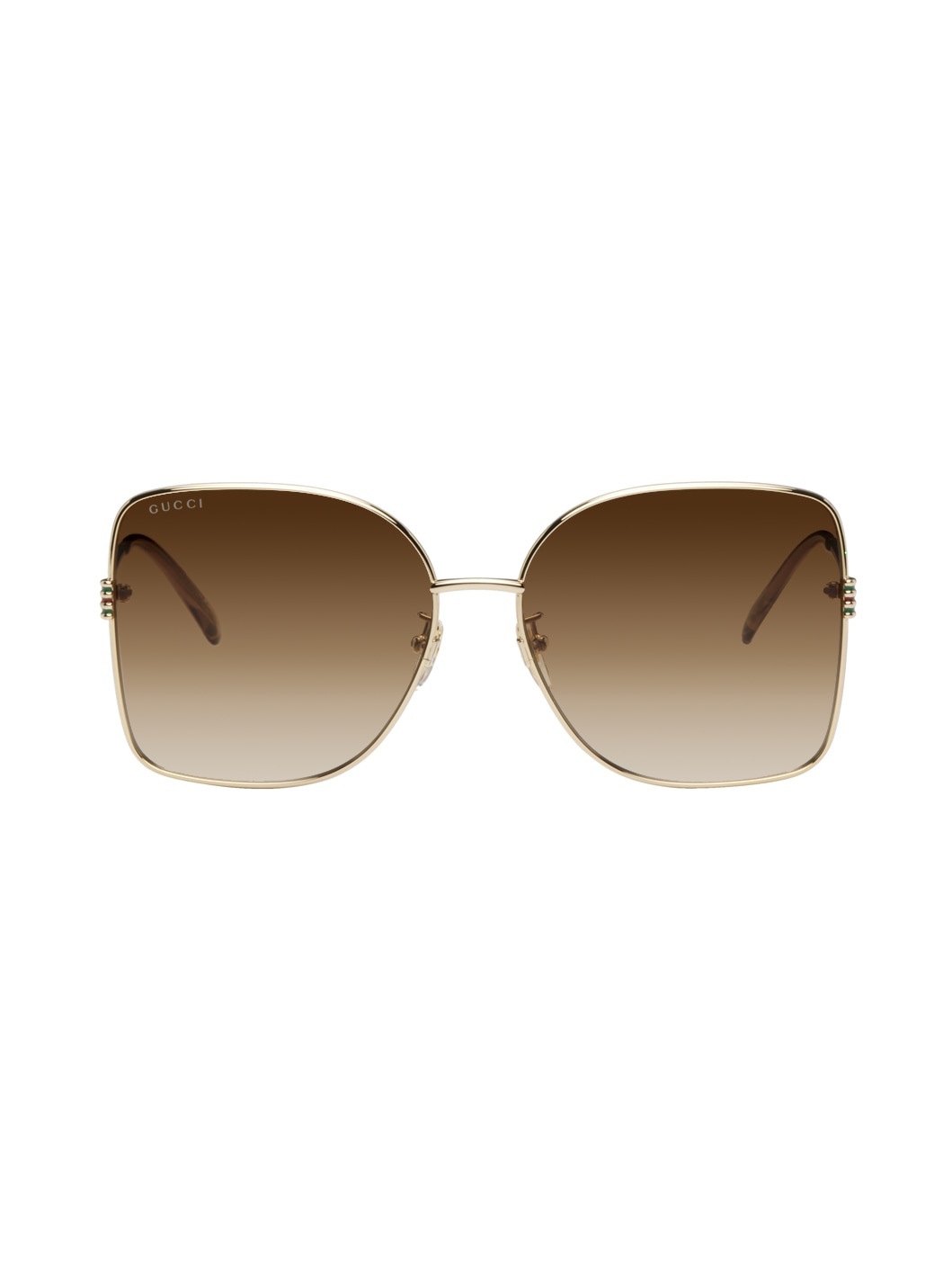 Gold Square Sunglasses - 1