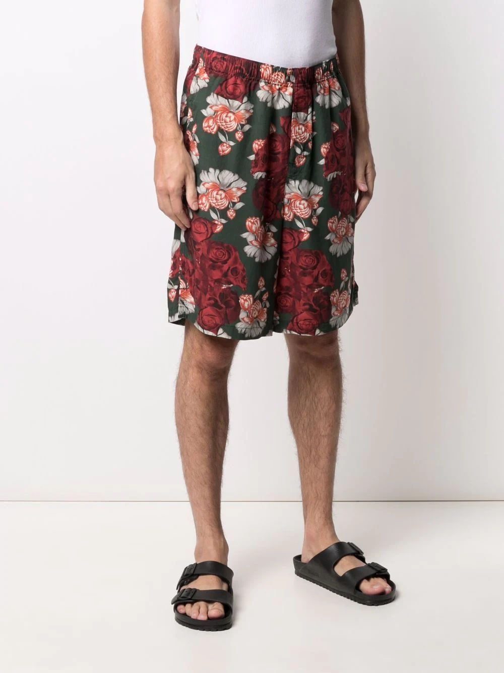 rose-print bermuda shorts - 3