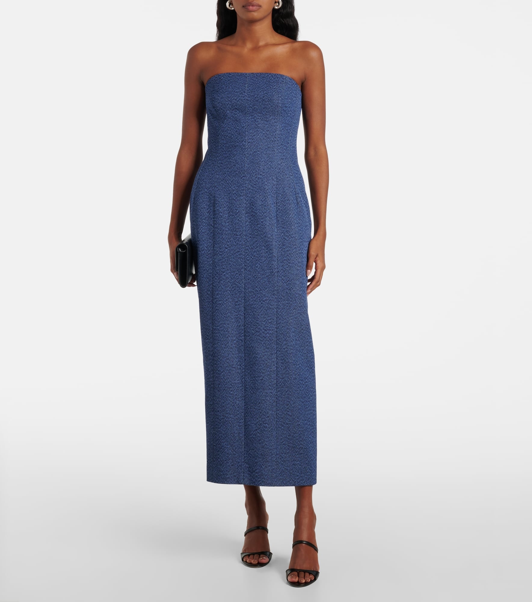 Alba strapless denim midi dress - 2