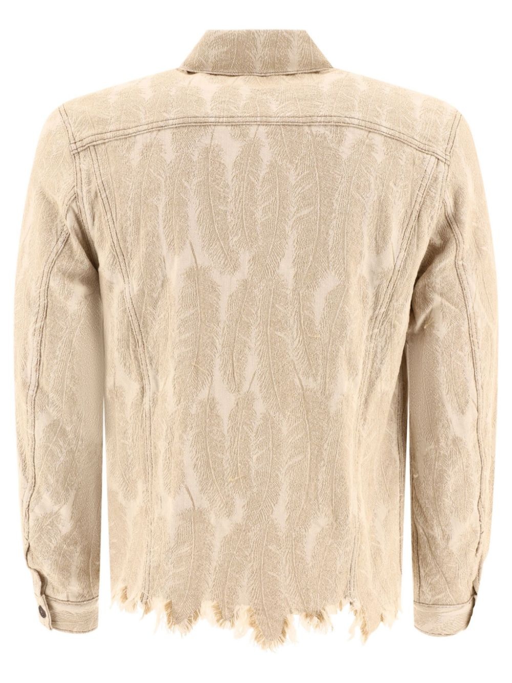 Magpie distressed denim-jacquard jacket - 2