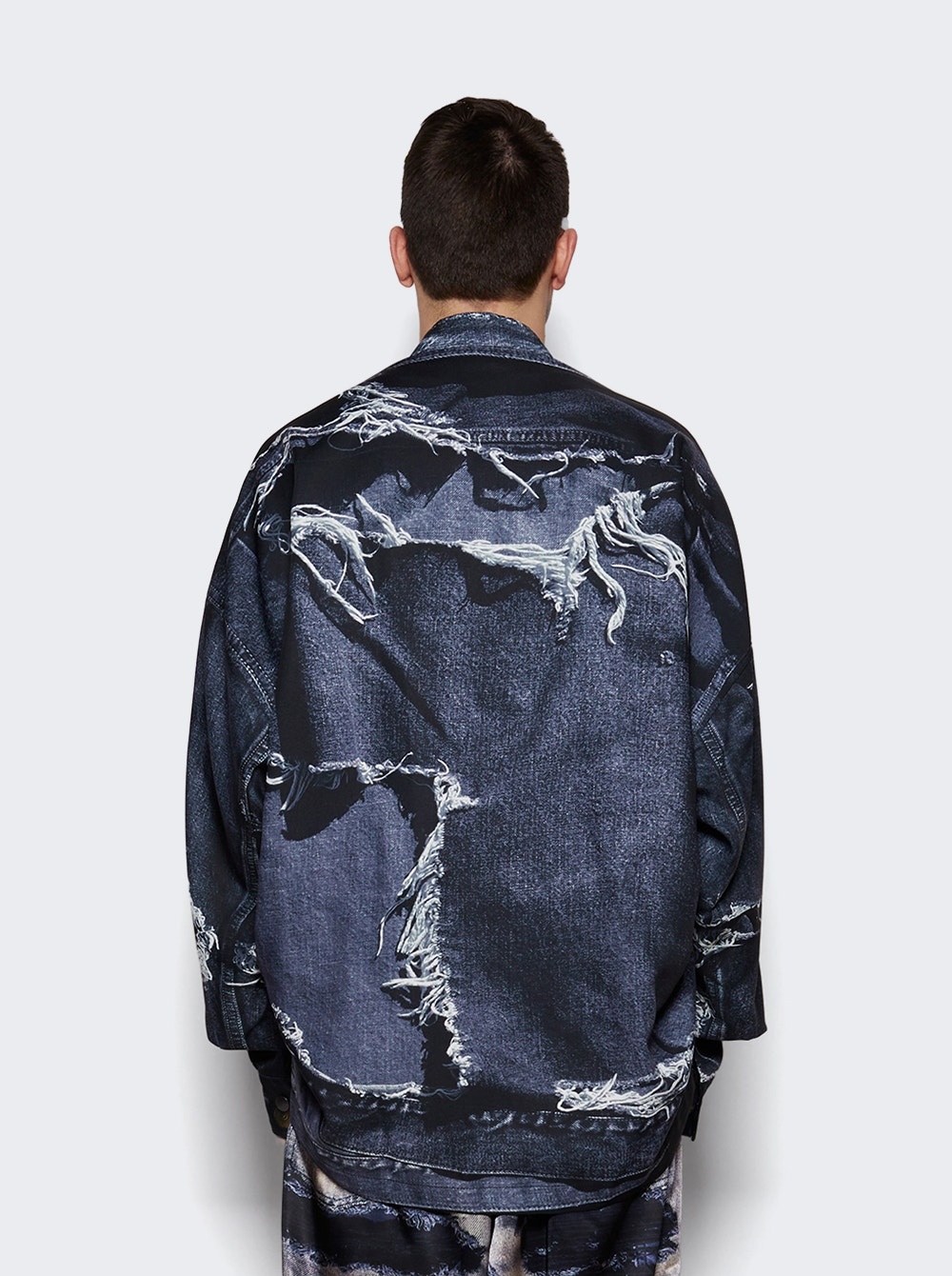T.a.t.a Trompe-l'oeil Denim Jacket Black - 4