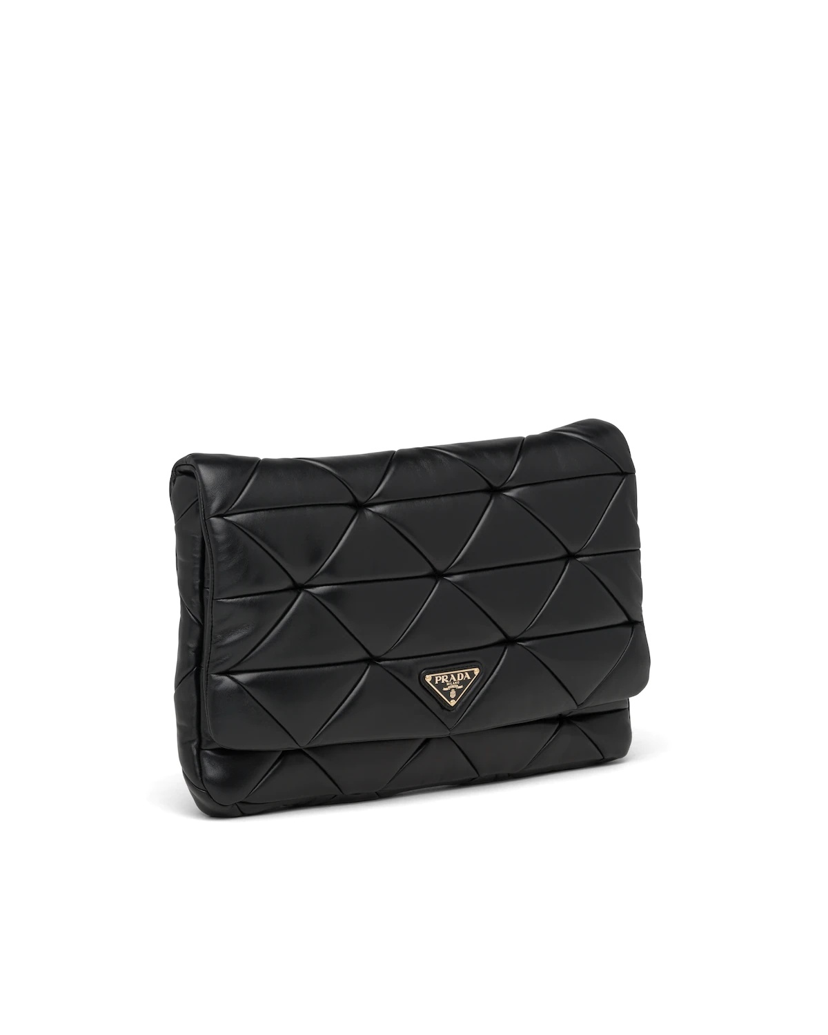 Prada System nappa  leather patchwork clutch - 3