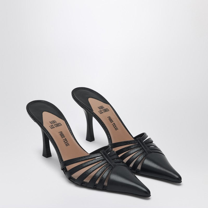 Paris Texas Black Leather Mule Nadia Women - 1