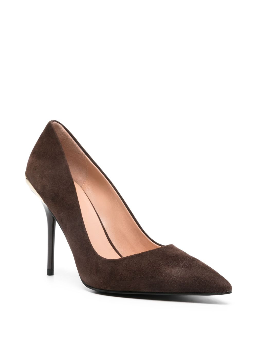 95mm pointed-toe suede pumps - 2