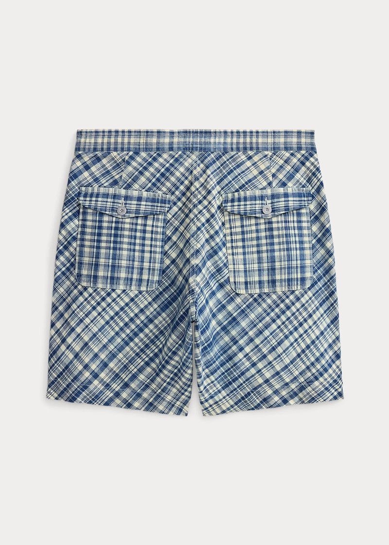 RRL by Ralph Lauren Indigo Plaid Woven Short outlook