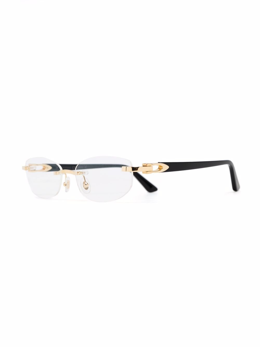 frameless rounded glasses - 2