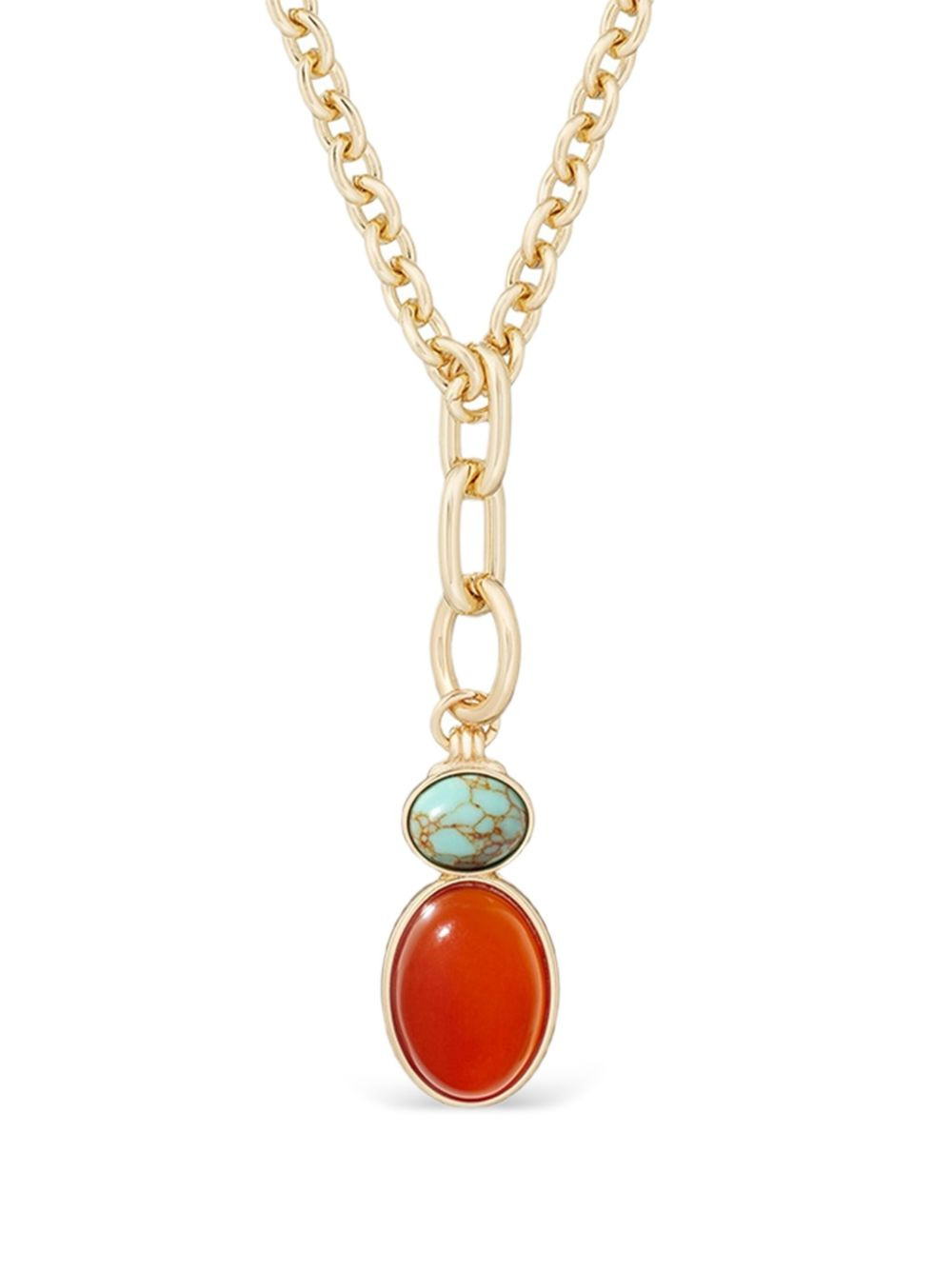 chain carnelian necklace - 2